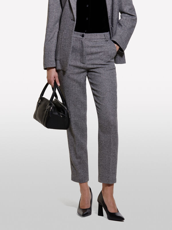 Pantaloni tinto filo a sigaretta - pantaloni skinny da donna | Sisley