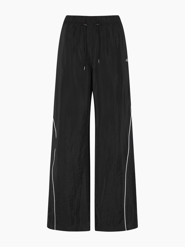 Pantaloni sportivi neri con contrasto - sisley k pantaloni palazzo | Sisley K