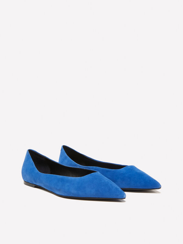 Ballerine blu in pelle scamosciata - scarpe basse donna | Sisley