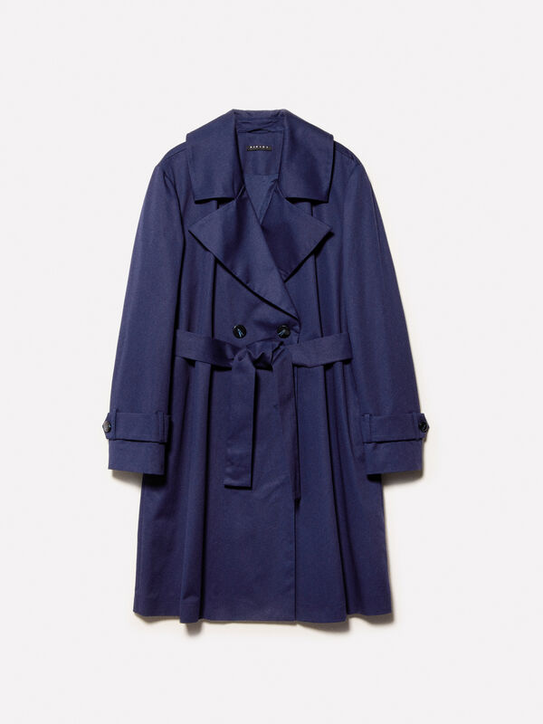 Trench blu scuro - trench e impermeabili da donna | Sisley