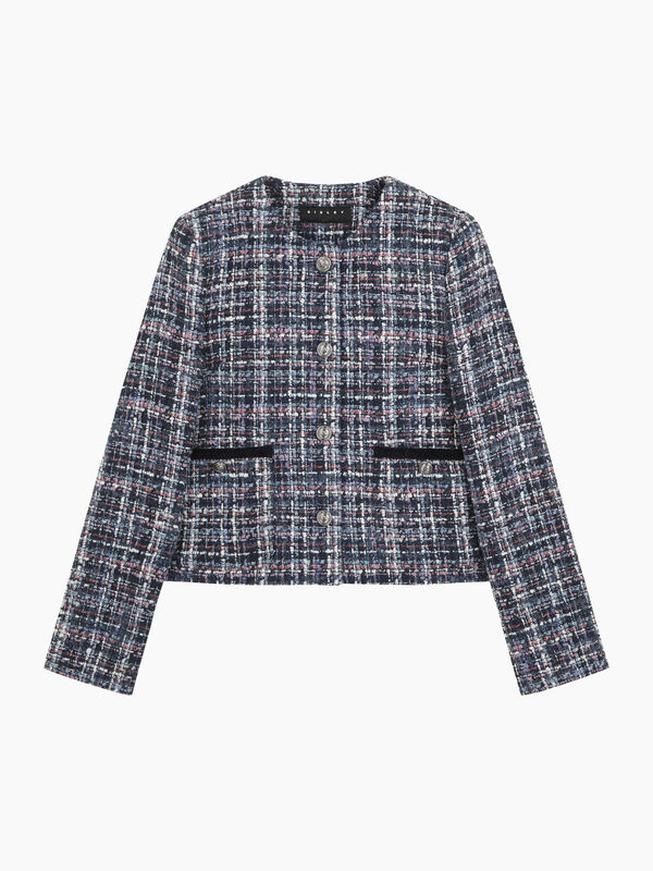 Giacca in tweed con bottoni gioiello - sisley k giacche e giubbotti | Sisley K