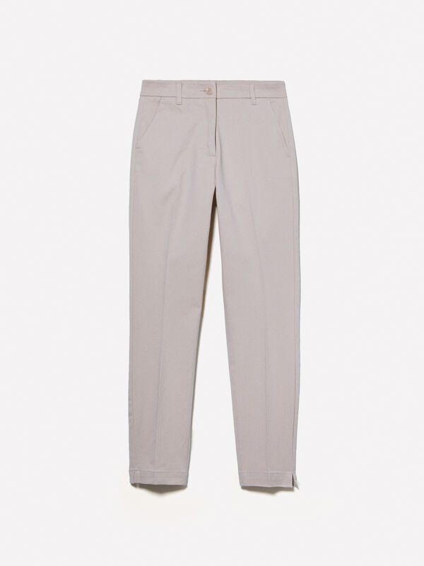 Chino slim fit rosa chiaro - pantaloni slim-fit da donna | Sisley