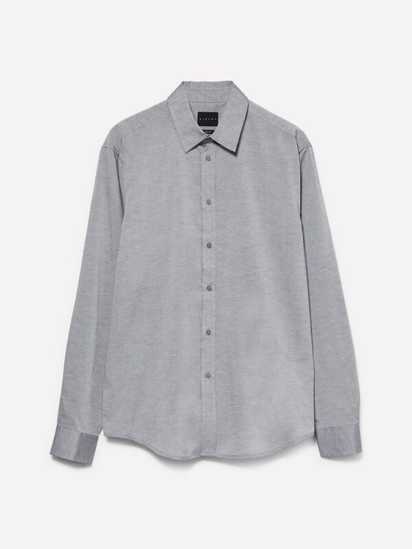 Camicia button down grigio chiaro Camicia button down grigio chiaro - camicie regular da uomo | Sisley