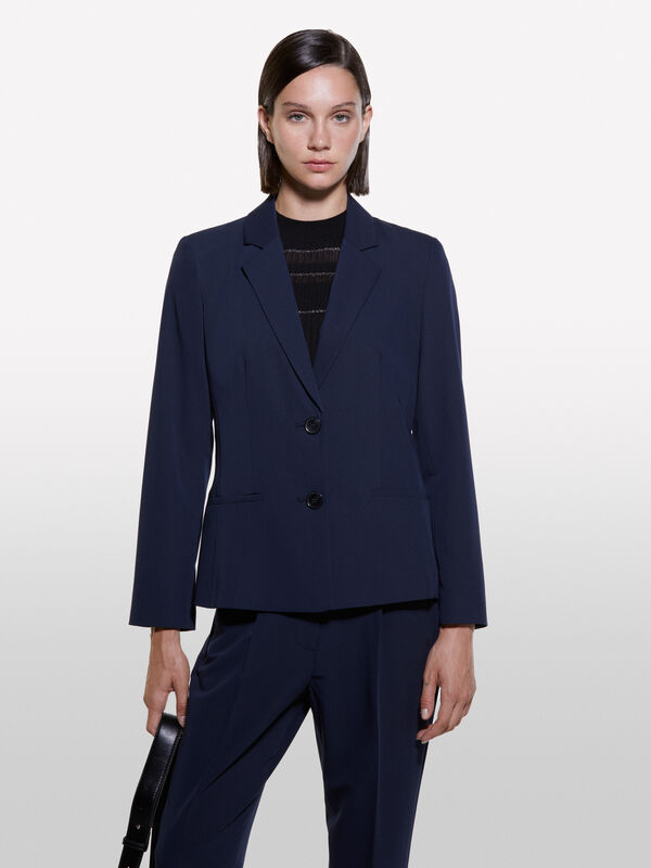 Blazer blu scuro slim fit - blazer da donna | Sisley