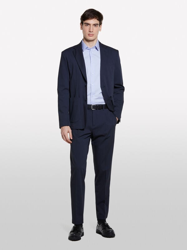 Blazer monopetto grigio scuro Blazer monopetto grigio scuro - blazer da uomo | Sisley