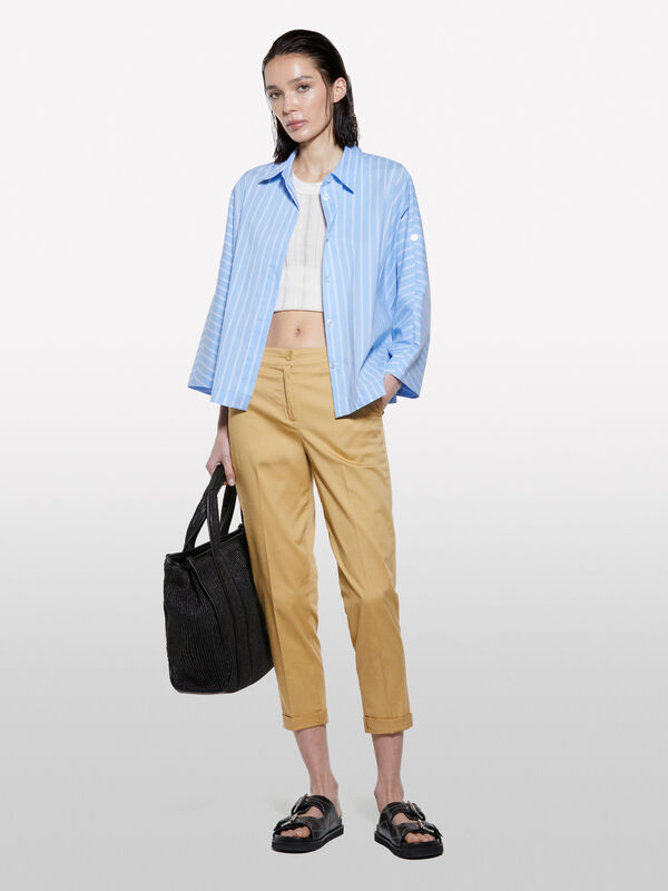 Pantaloni senape a sigaretta - pantaloni skinny da donna | Sisley