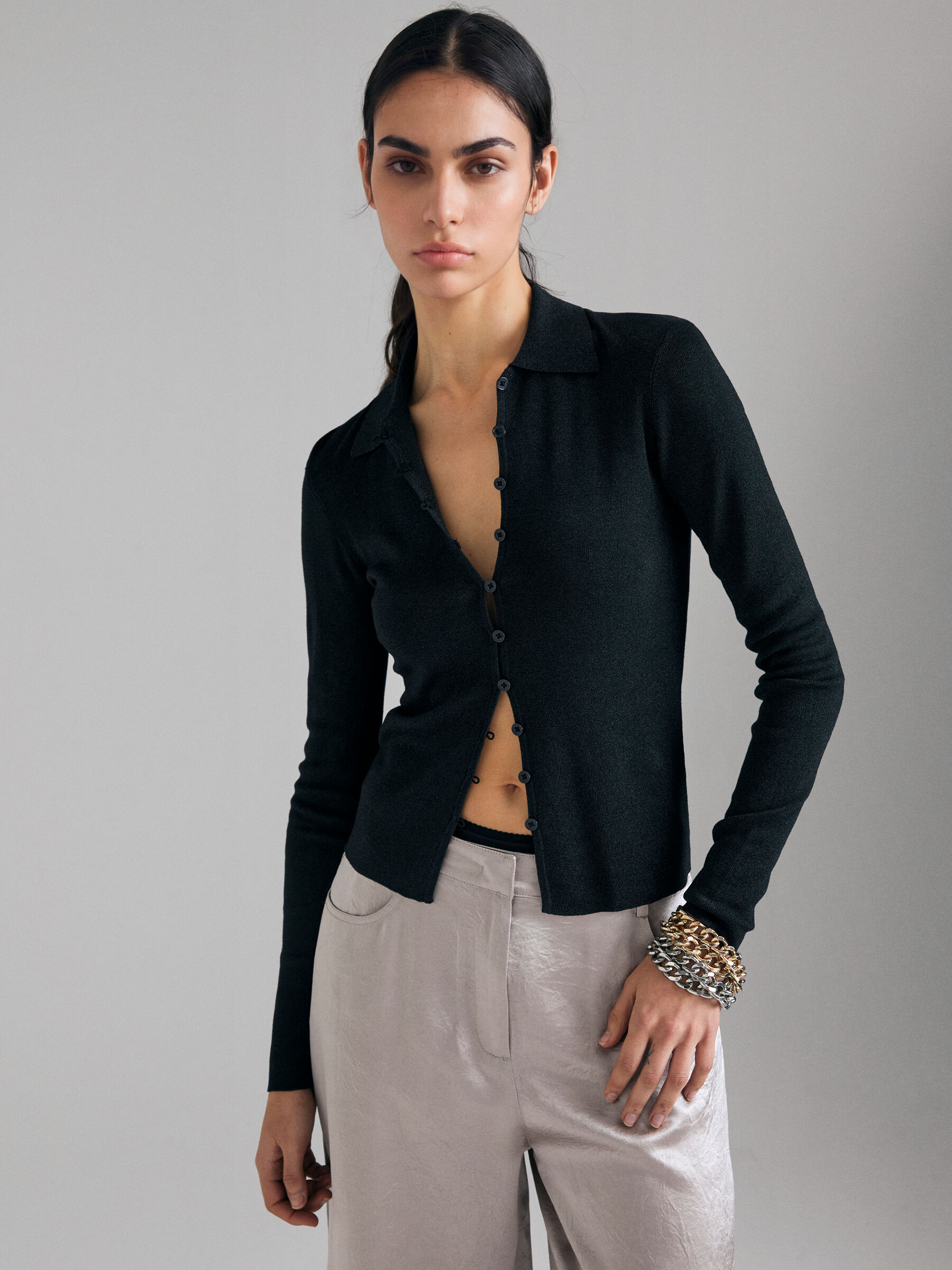 MAGLIA COREANA M/L Donna image number null