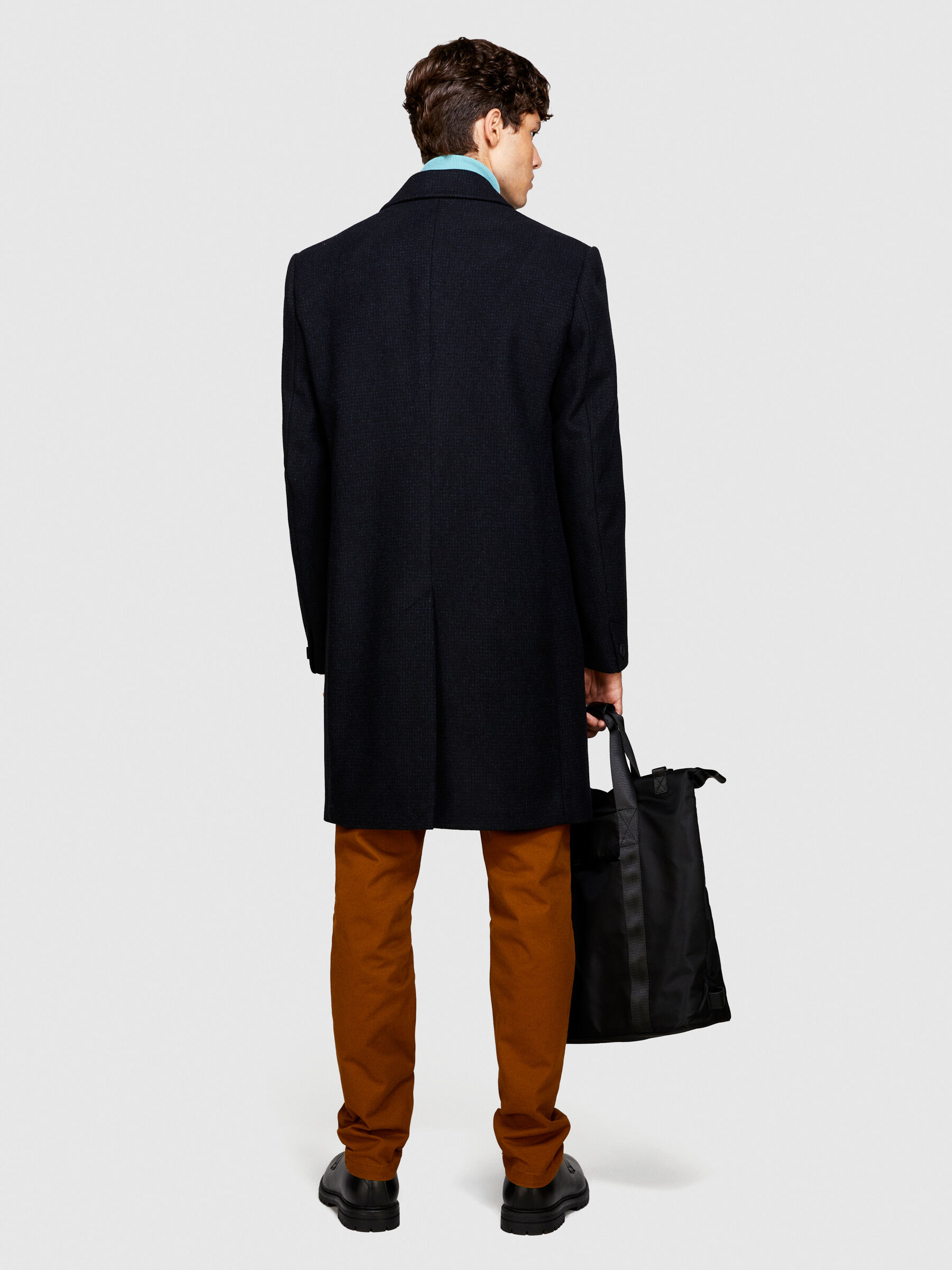 Cappotto formale Nero Uomo Sisley