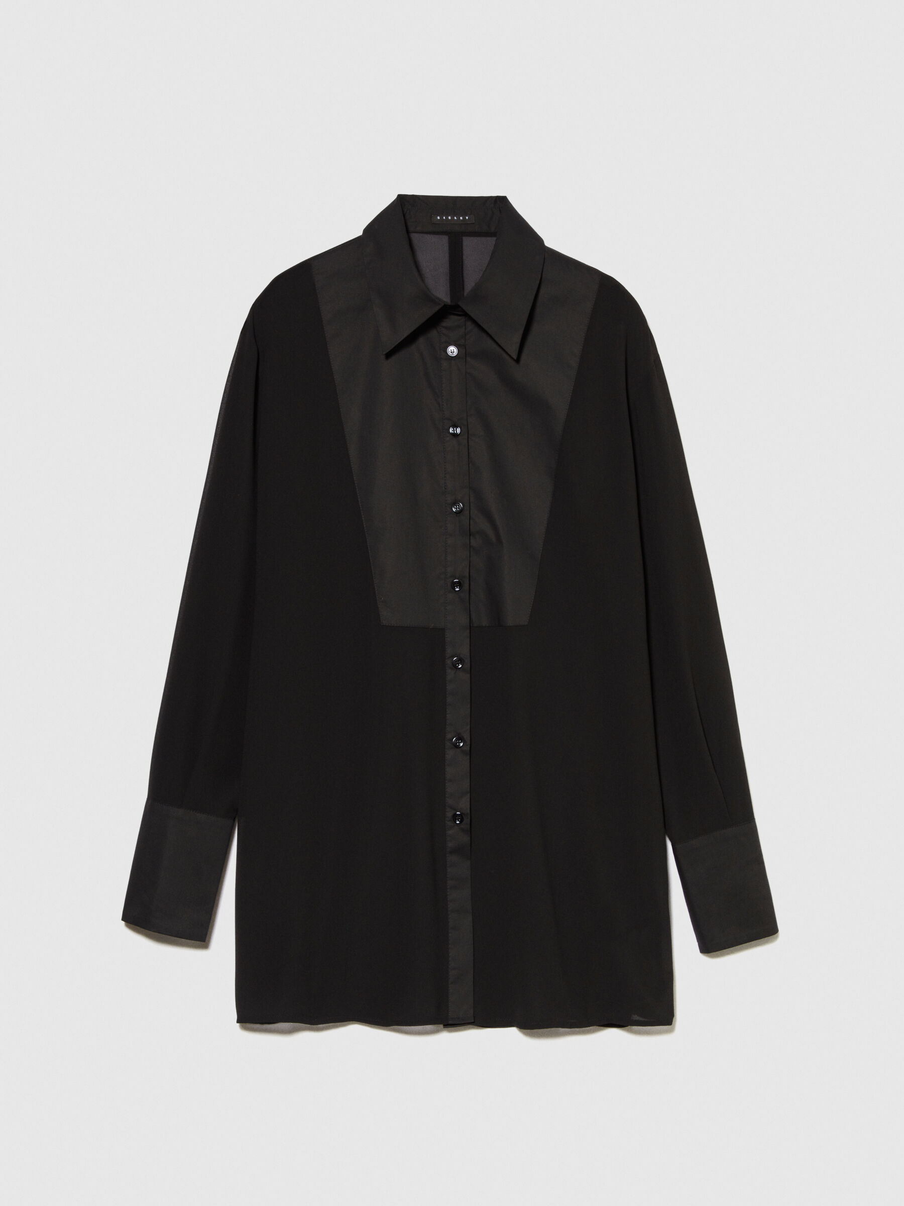 Camicia hot sale nera chiffon