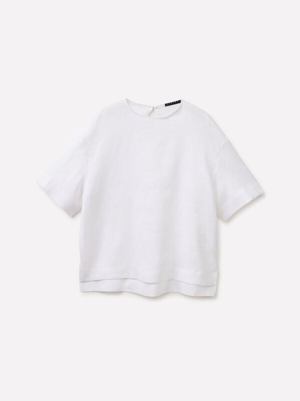 Blusa in puro lino - bluse da donna | Sisley