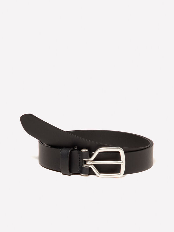 Cintura nera 100% pelle - cinture da uomo | Sisley