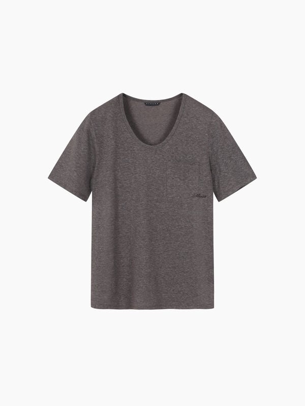 T-shirt marrone con taschino - sisley k  t shirt manica corta | Sisley K