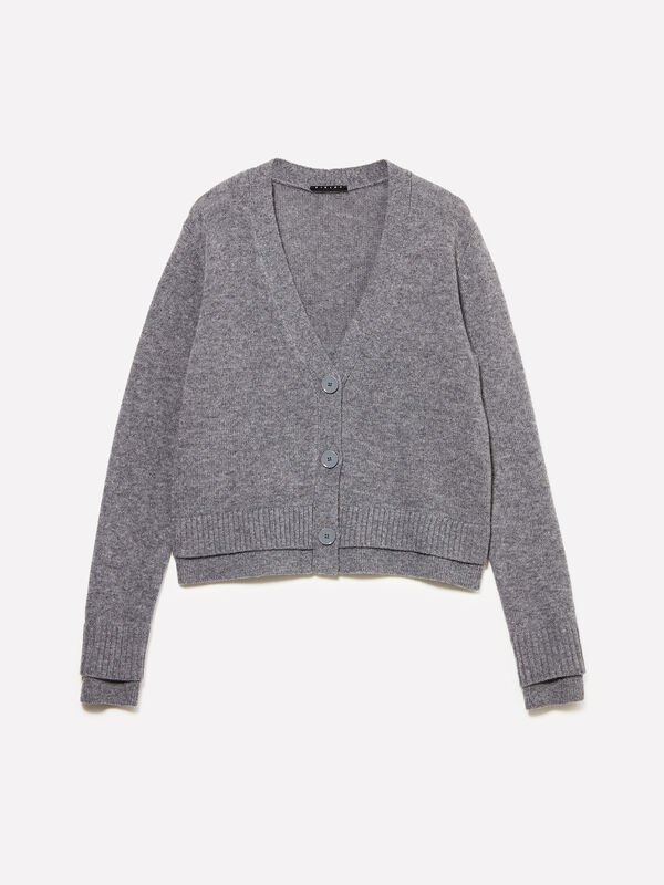 Cardigan con doppia costina - cardigan da donna | Sisley