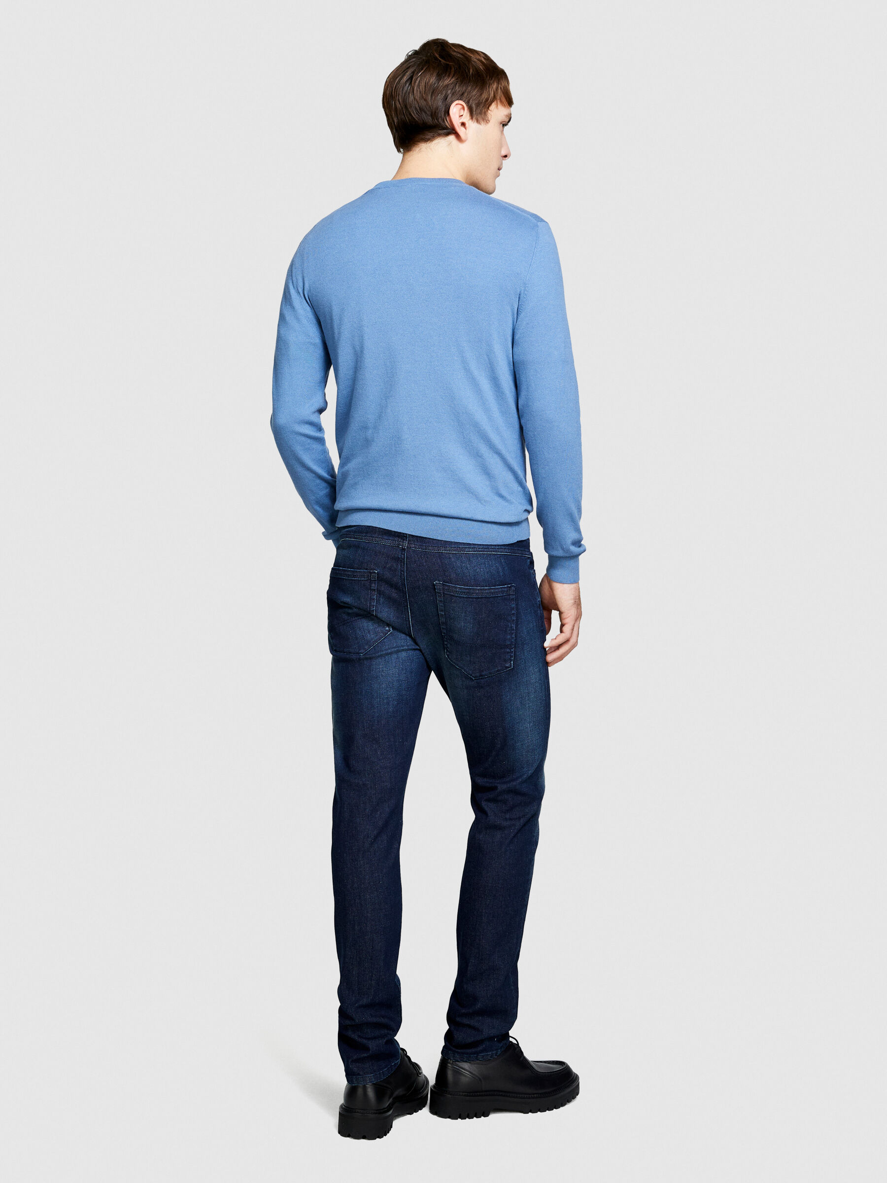 Maglia slim fit uomo top