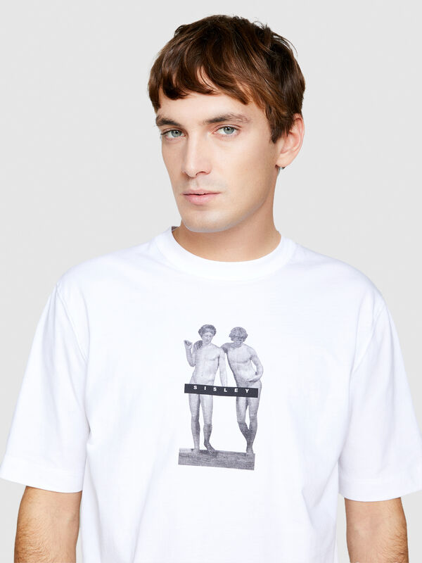 T-shirt con stampa - t-shirt a manica corta da uomo | Sisley
