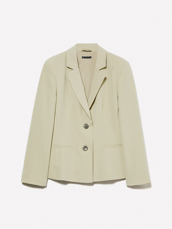 Blazer slim fit verde militare Blazer slim fit verde militare - blazer da donna | Sisley