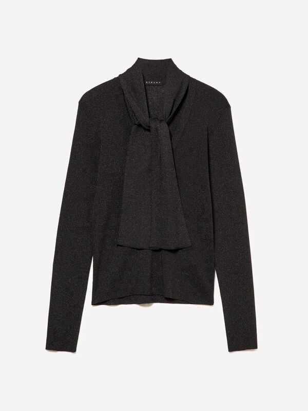 Maglia con sciarpetta - maglie collo alto da donna | Sisley