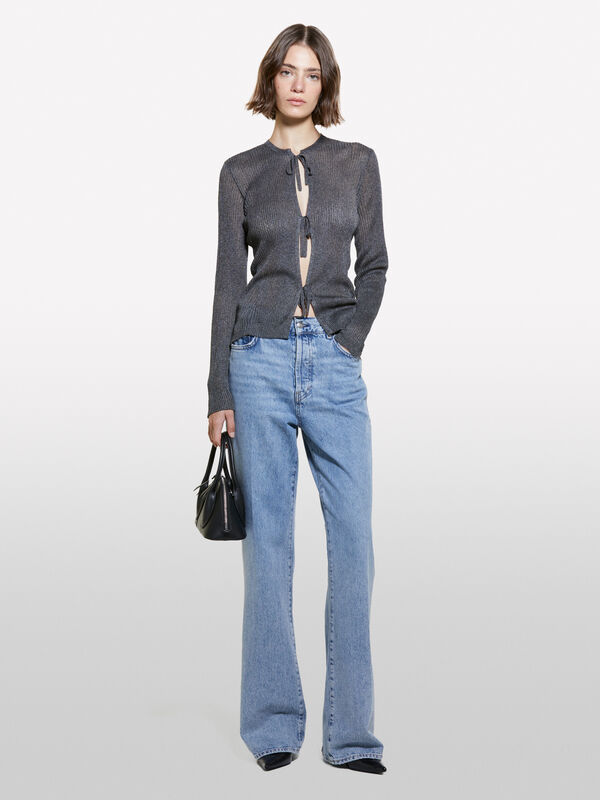 Jeans wide leg blu a vita alta - jeans a vita alta da donna | Sisley