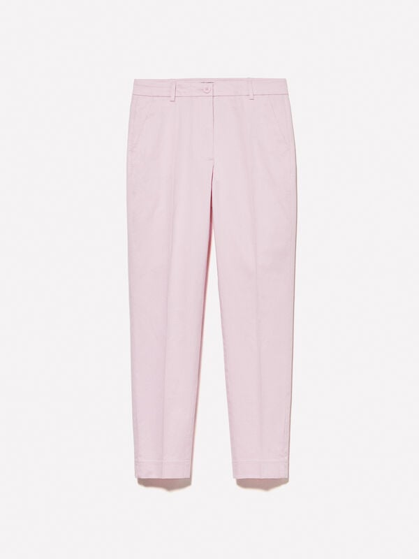 Chino rosa regular fit  Chino rosa regular fit  - pantaloni chino da donna | Sisley