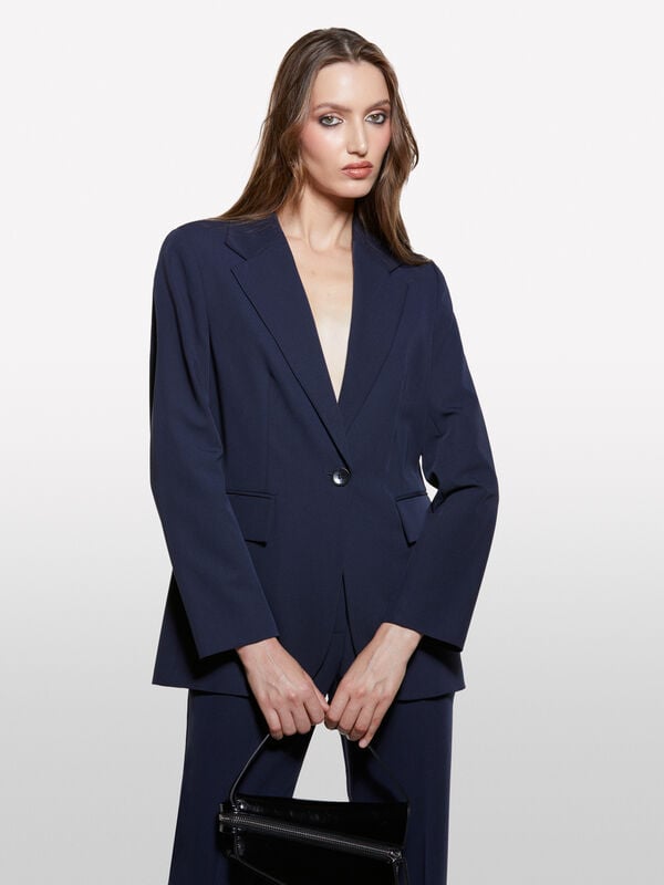 Blazer regular fit blu scuro Blazer regular fit blu scuro - blazer da donna | Sisley
