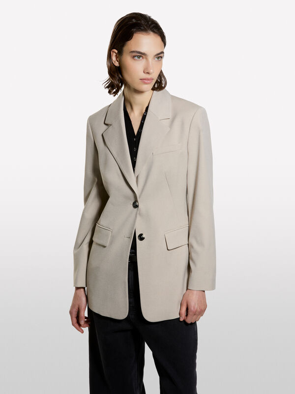 Blazer lungo slim fit - blazer da donna | Sisley
