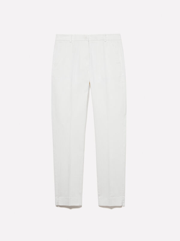Chino bianco panna Chino bianco panna - pantaloni chino da donna | Sisley