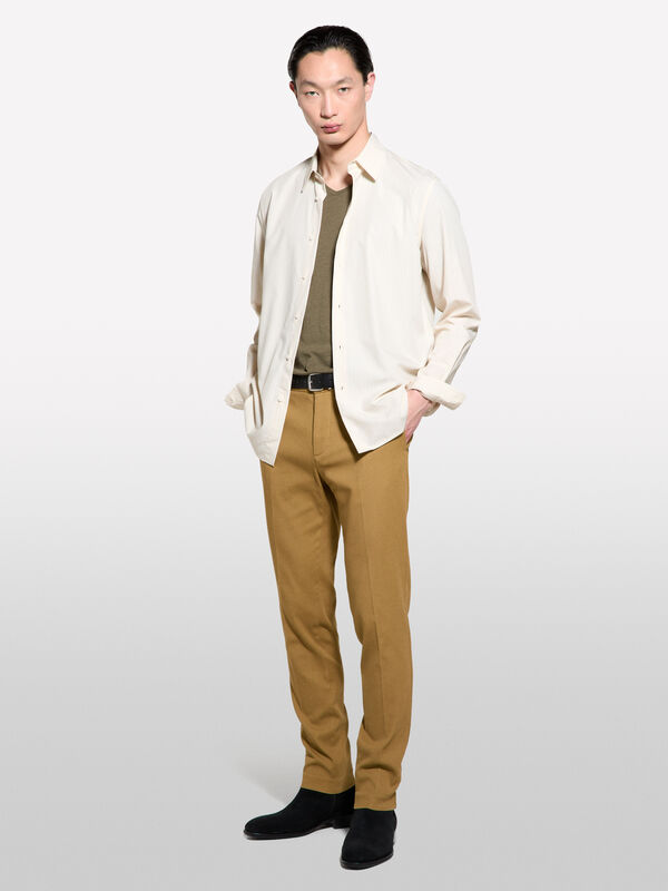 Chino slim fit cammello - pantaloni slim da uomo | Sisley