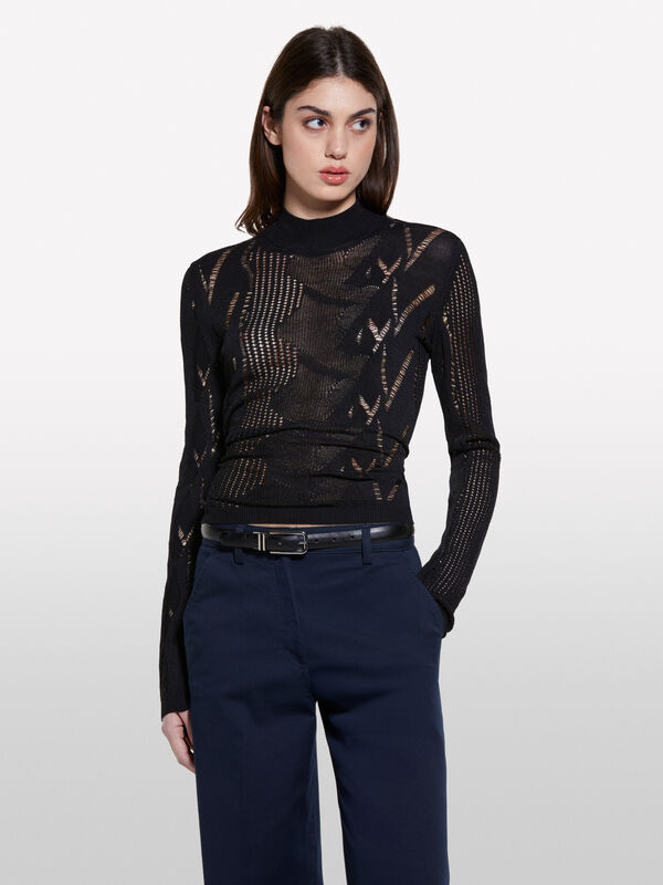 Maglia traforata - maglie girocollo da donna | Sisley