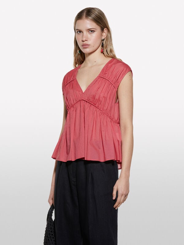 Top fard con arriccio - top da donna | Sisley
