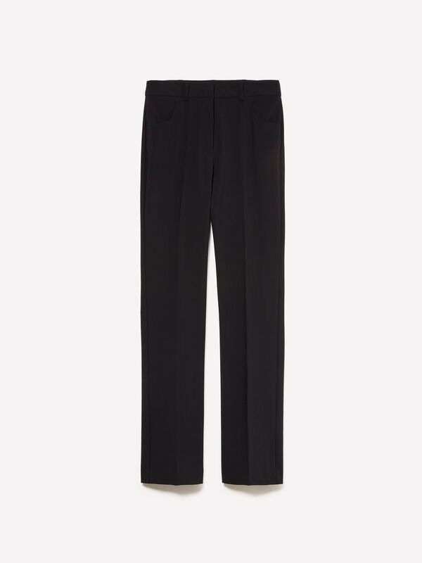 Pantaloni dritti neri - pantaloni regular da donna | Sisley