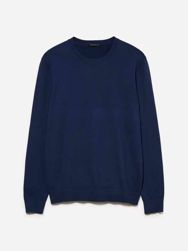 Maglia girocollo blu - maglie girocollo da uomo | Sisley