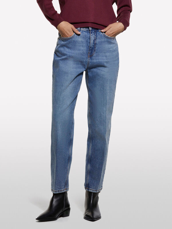 Jeans Style 69 mom fit blu - jeans mom fit e boyfriend da donna | Sisley