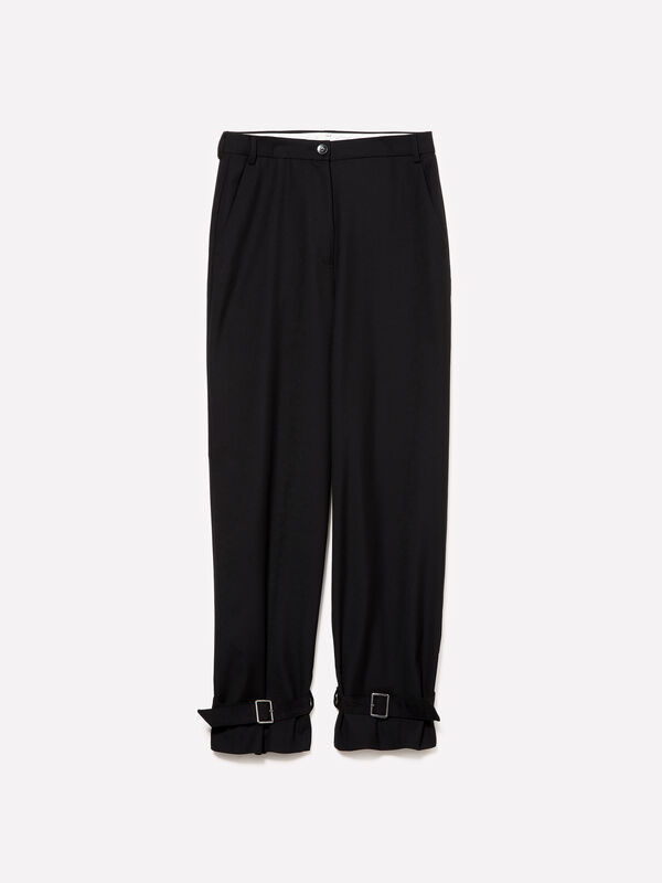 Pantaloni con cinturini - pantaloni regular da donna | Sisley