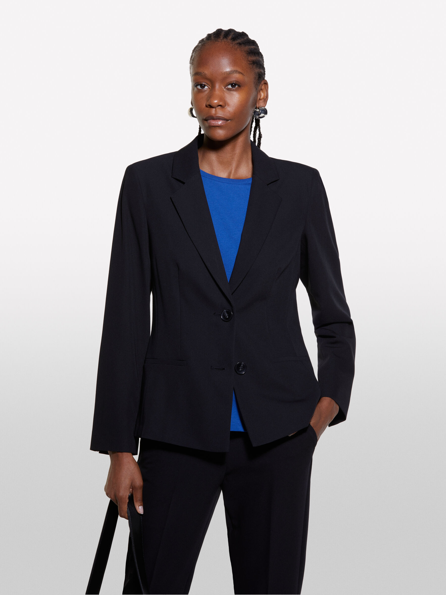 Blazer nero slim fit Nero Sisley