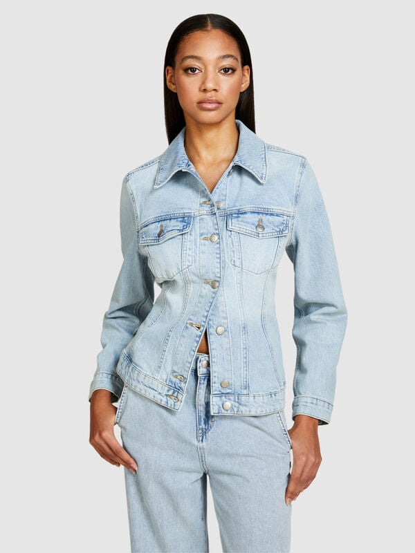 Giubbotto di jeans slim fit - giacche e giubbotti da donna | Sisley