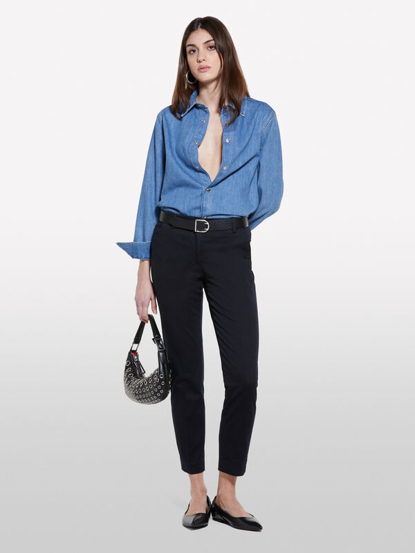 Chino neri - pantaloni chino da donna | Sisley