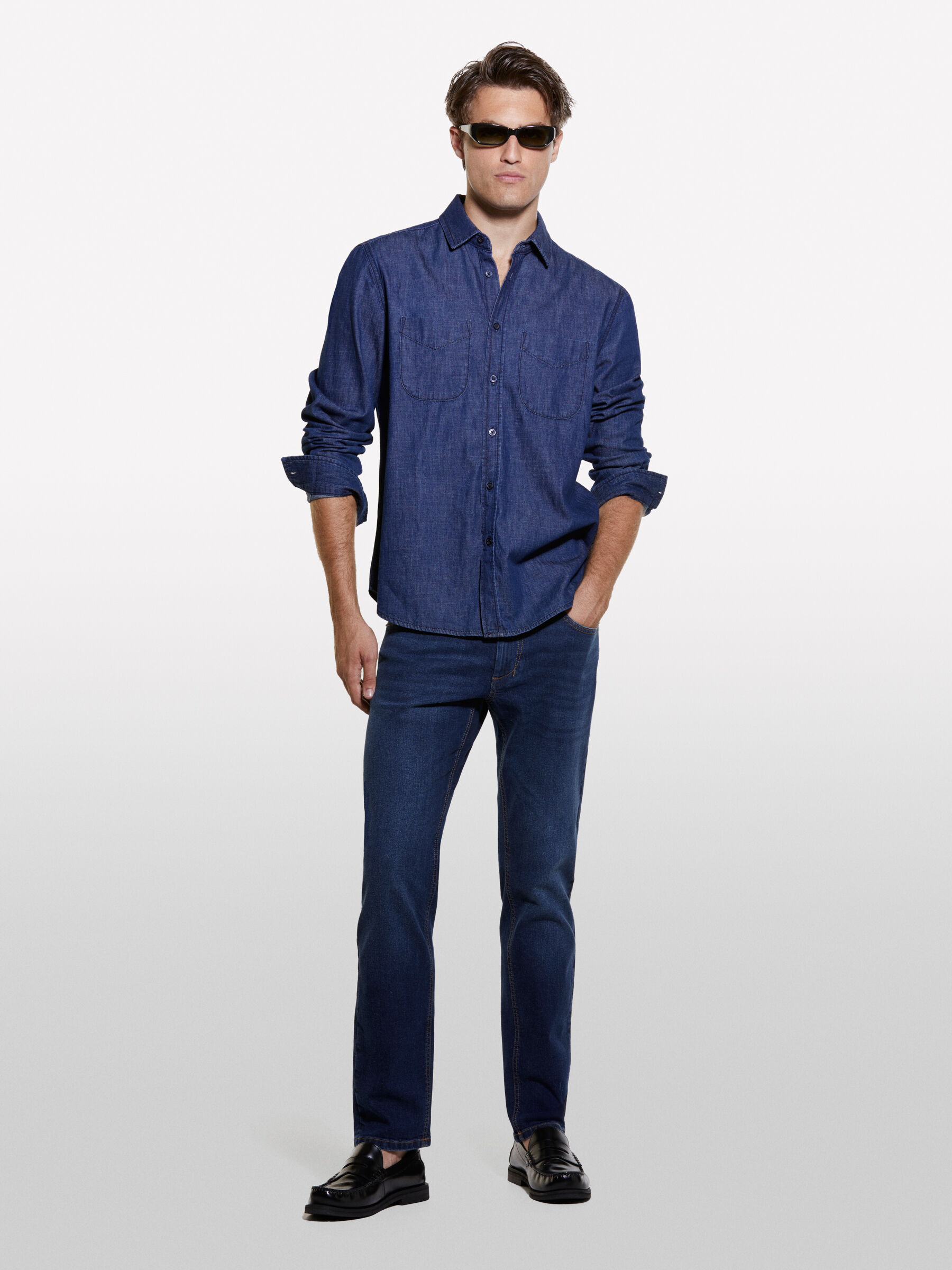 Jeans Stockholm blu scuro slim fit Blu Scuro Sisley