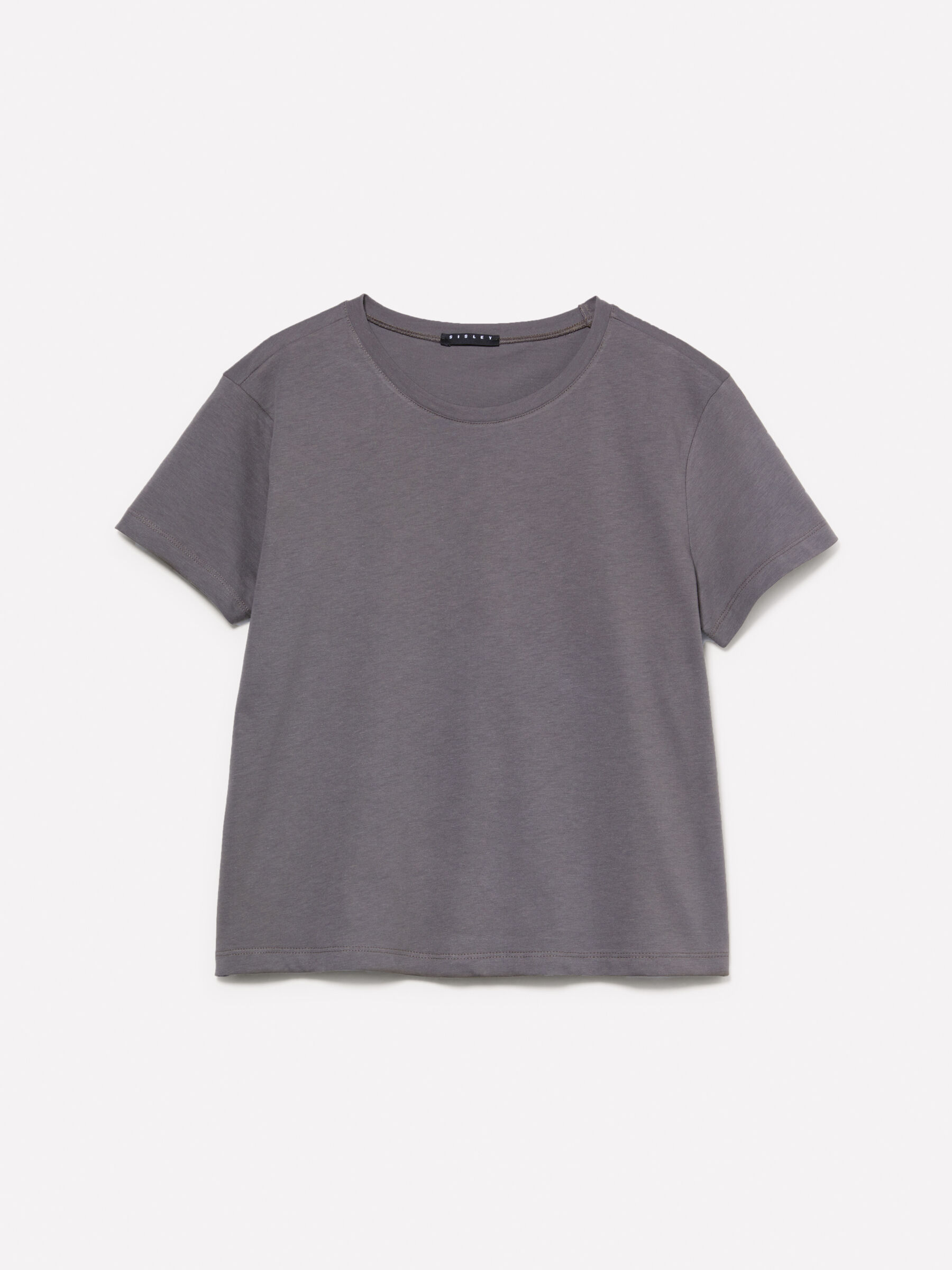 T shirt grigio scuro 100 cotone bio Grigio Scuro Sisley