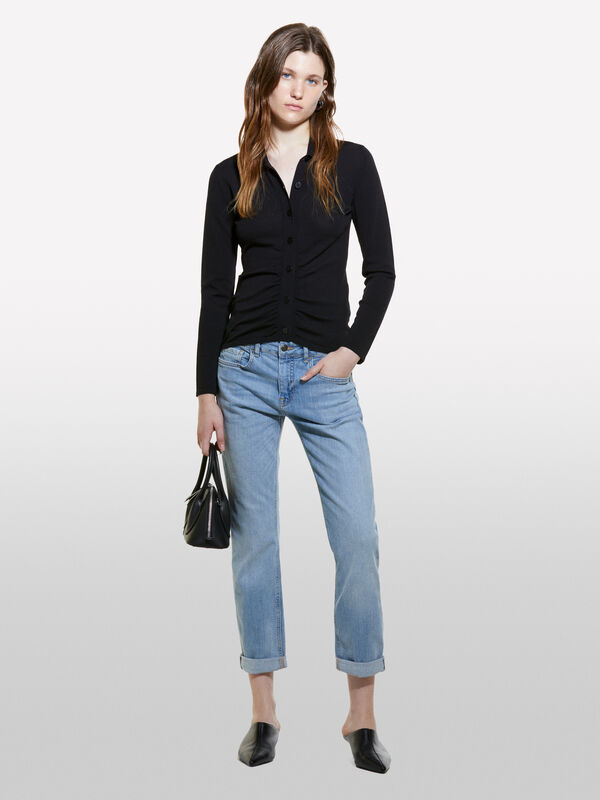 Jeans Varsavia regular fit con risvolto - jeans regular da donna | Sisley