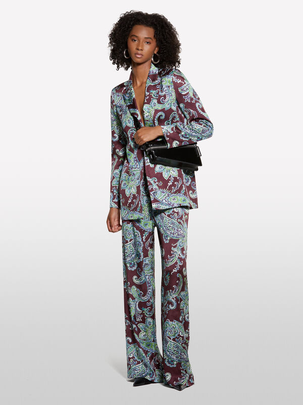 Blazer aperto fantasia paisley - blazer da donna | Sisley