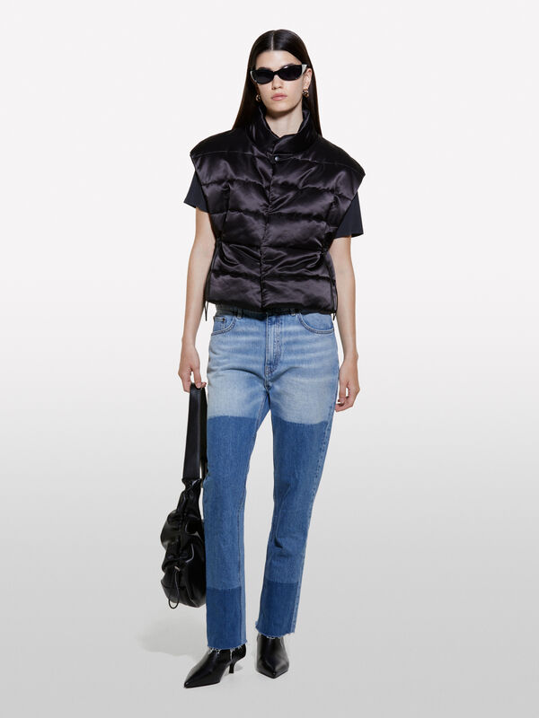 Gilet nero imbottito - gilet e smanicati da donna | Sisley