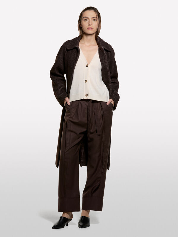 Cardigan over fit beige - cardigan da donna | Sisley