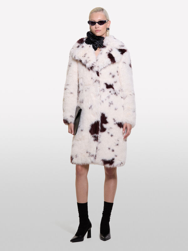 Pelliccia sintetica animal print - cappotti da donna | Sisley