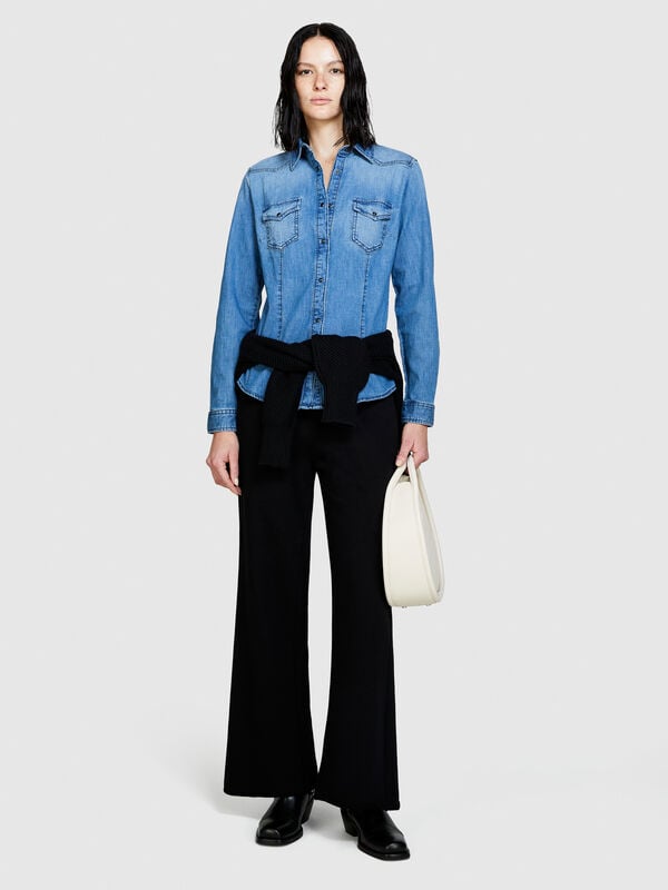 Camicia di jeans slim fit - camicie da donna | Sisley