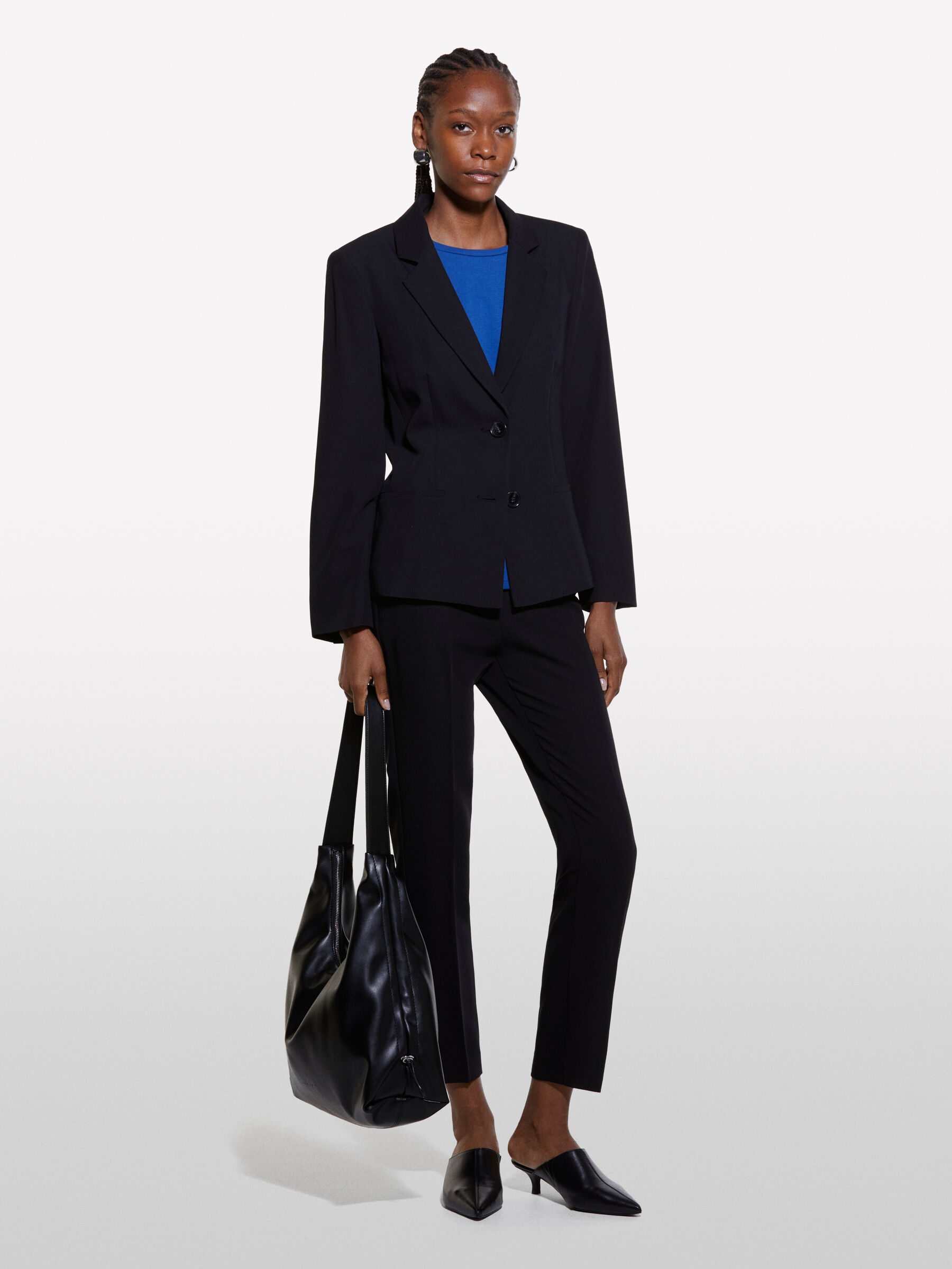 Pantaloni neri a sigaretta Nero Sisley