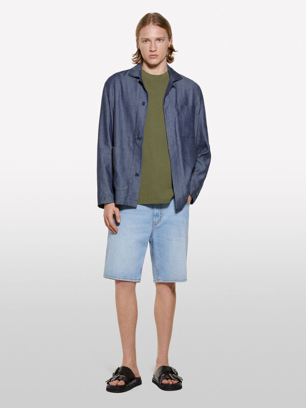 Bermuda di jeans chiaro - jeans shorts da uomo | Sisley
