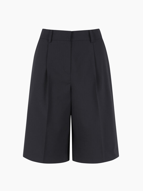 Bermuda nero con pinces - sisley k pantaloncini | Sisley K