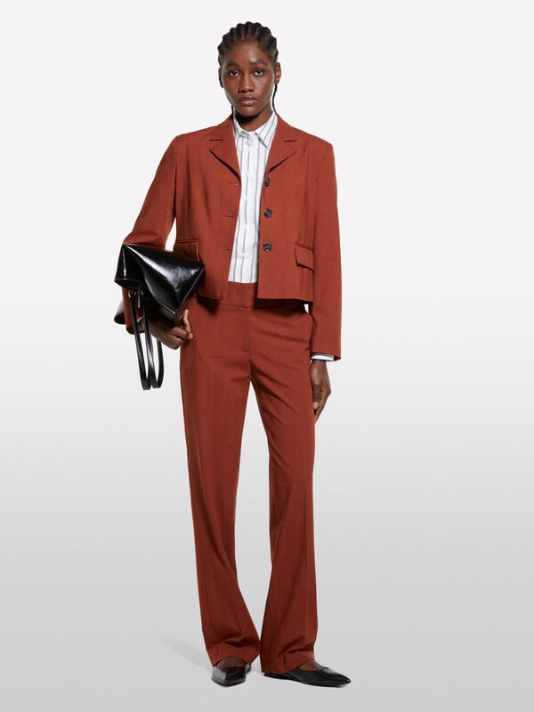 Giacca corta rossa Giacca corta rossa - blazer da donna | Sisley