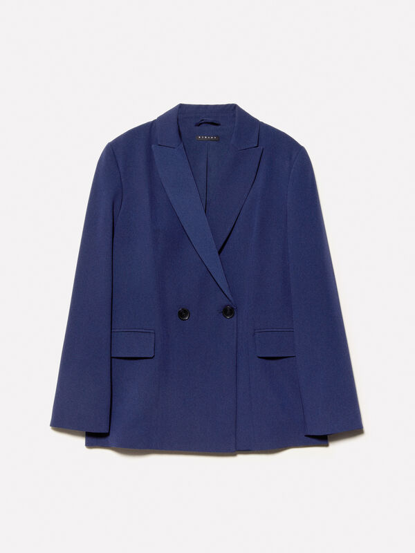 Blazer doppiopetto blu scuro Blazer doppiopetto blu scuro - blazer da donna | Sisley