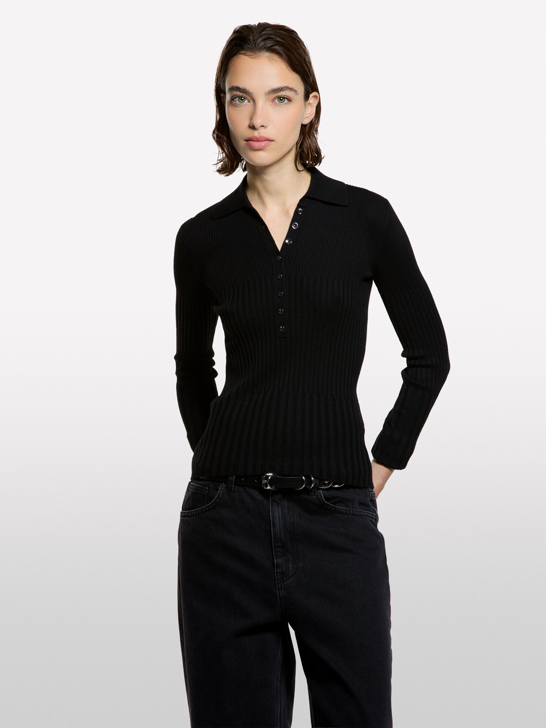 MAGLIA POLO M/L Donna image number null